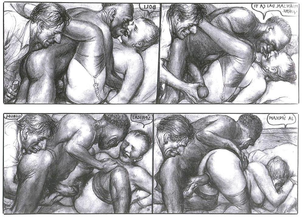 14P Vintage artistic comic from Croatia
