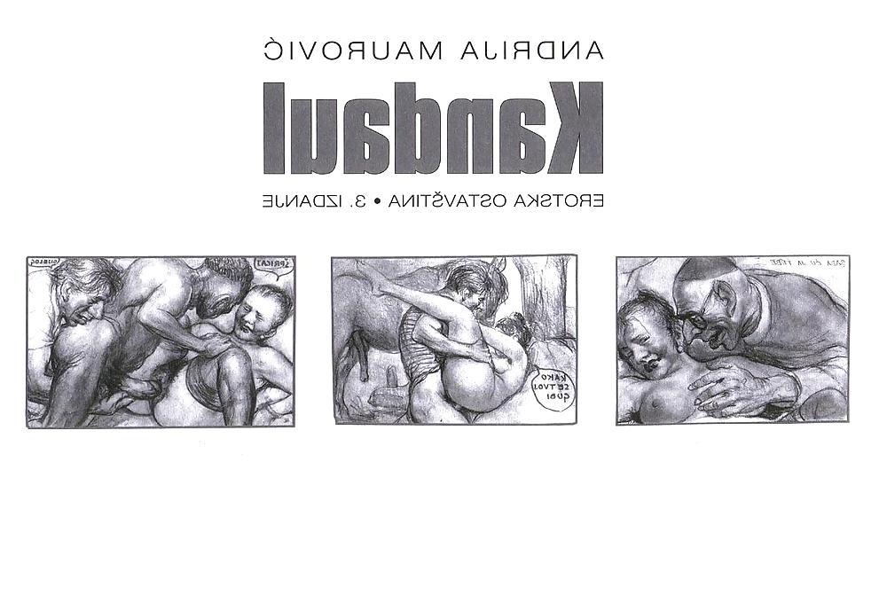 14P Vintage artistic comic from Croatia