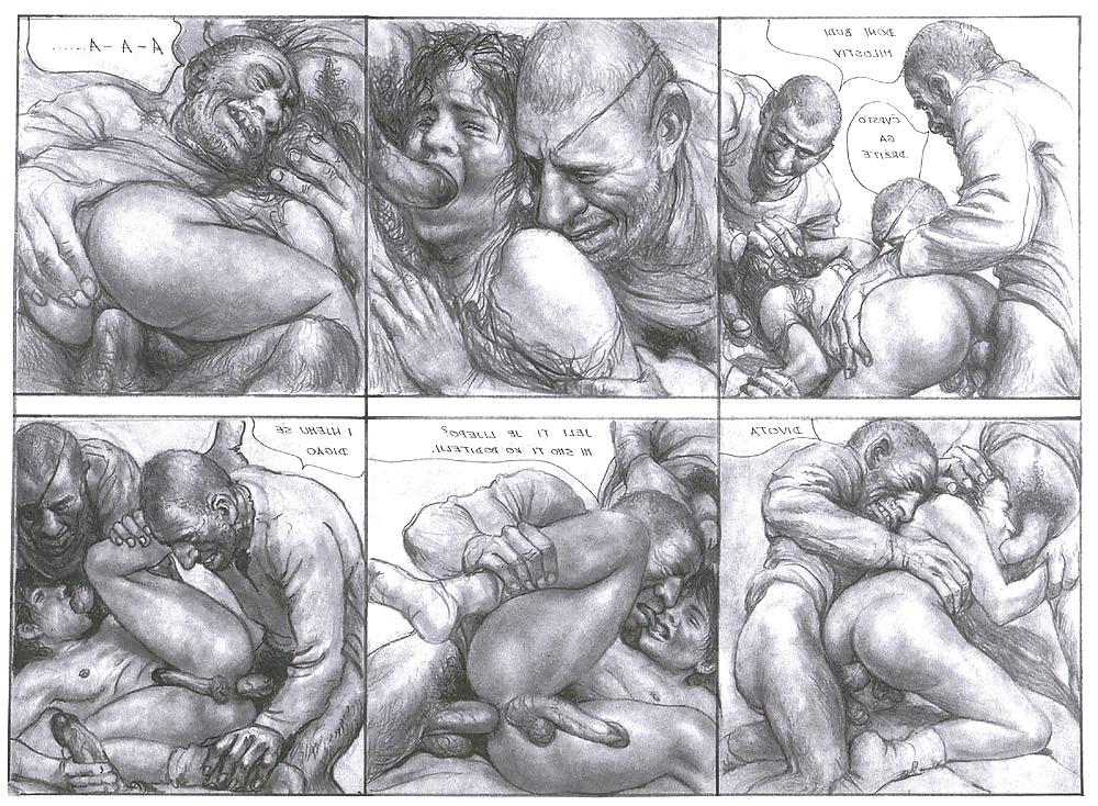 14P Vintage artistic comic from Croatia