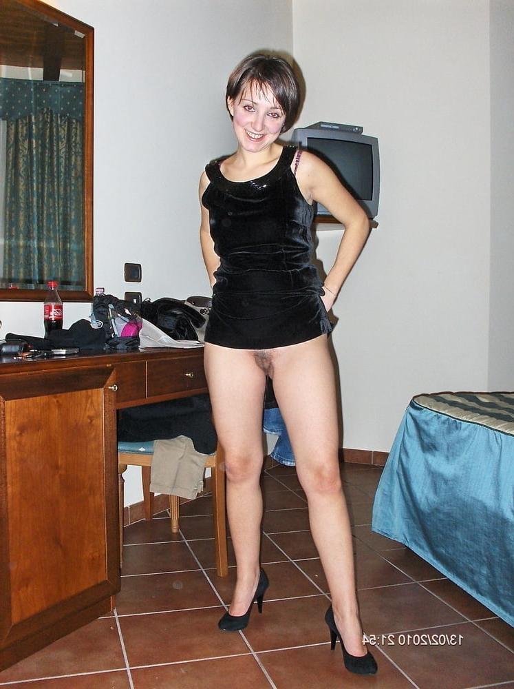 25P hot brunette MILF - slim body real tits hairy pussy