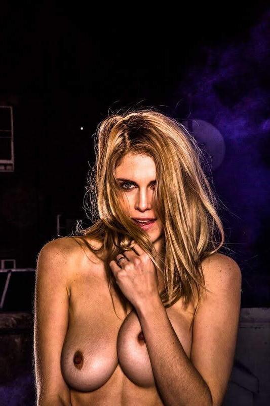 13P Sexy Ashley James - Topless Shoot 2014