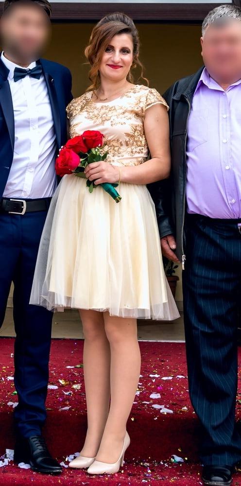 24P Romanian Wedding Pantyhose - Bride