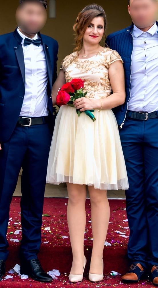 24P Romanian Wedding Pantyhose - Bride