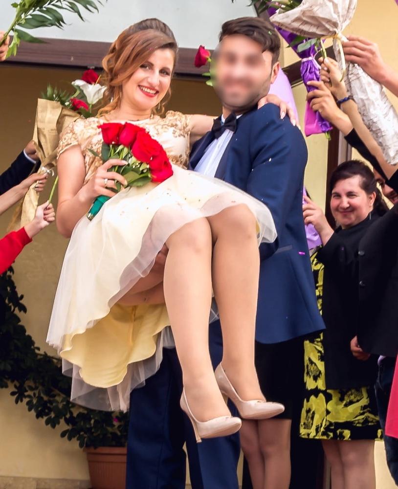 24P Romanian Wedding Pantyhose - Bride