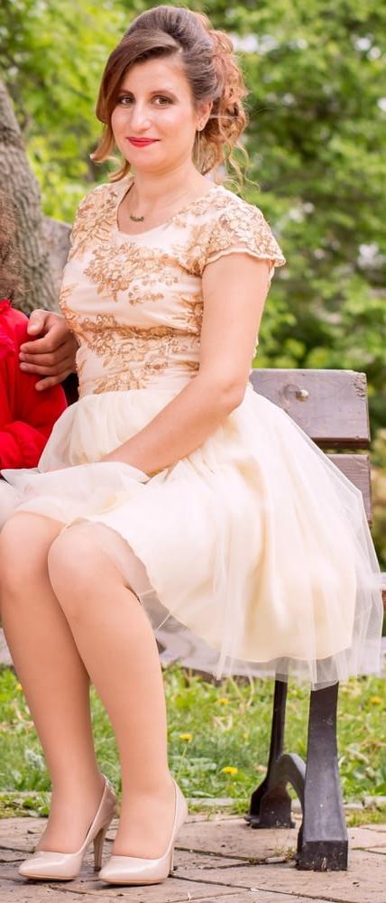 24P Romanian Wedding Pantyhose - Bride