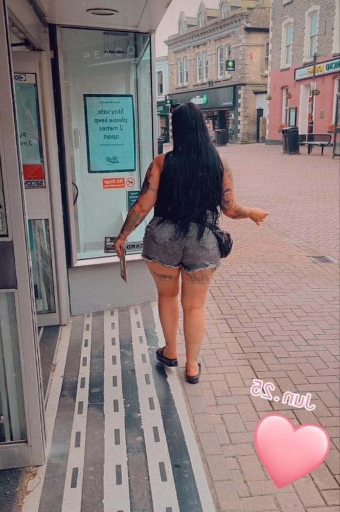 12P Chubster British chav slut stockings and tights Part 5