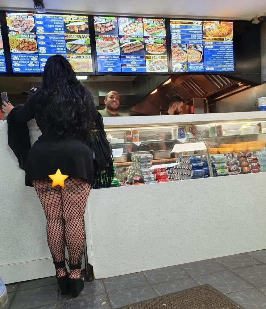 15P Chubster British chav slut stockings and tights Part 7