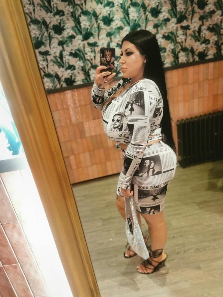 15P Chubster British chav slut stockings and tights Part 7