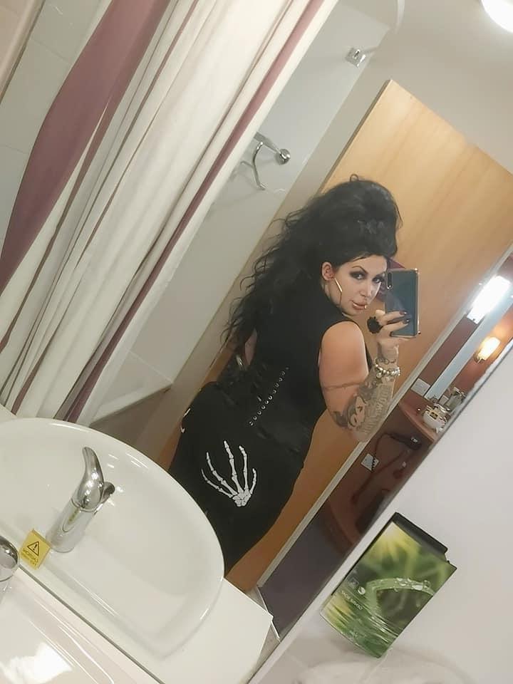 15P Chubster British chav slut stockings and tights Part 7