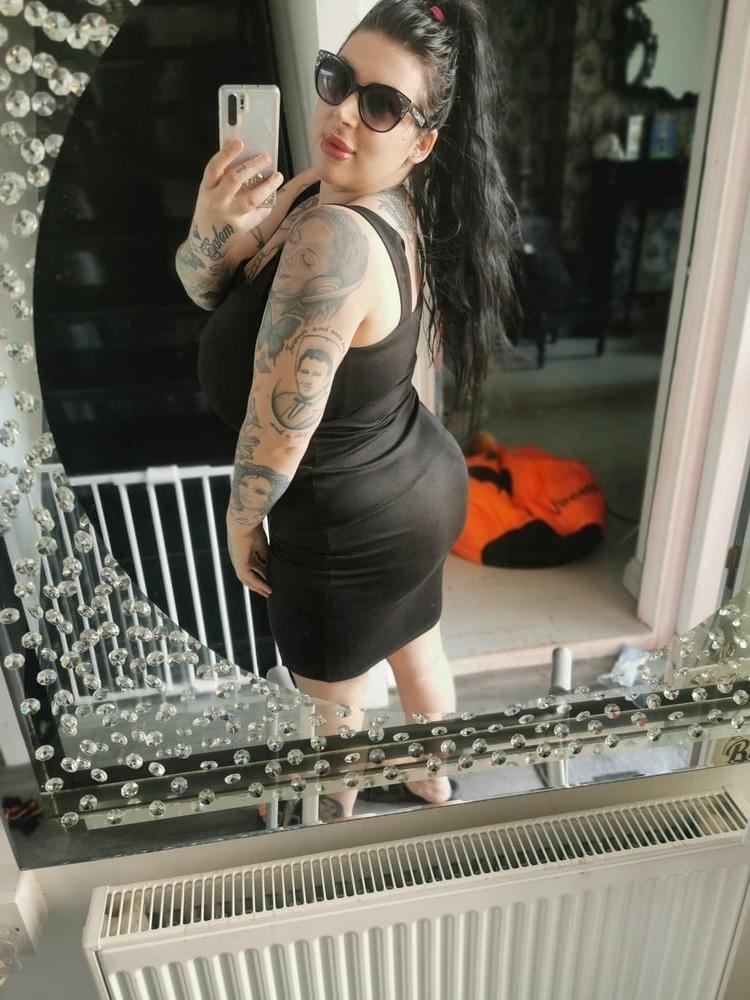 15P Chubster British chav slut stockings and tights Part 7