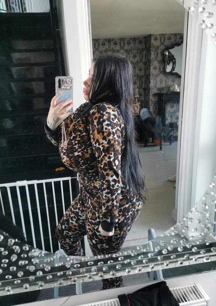 15P Chubster British chav slut stockings and tights Part 7