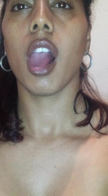 25P hot caribian ebony Awilda smoking cigarette