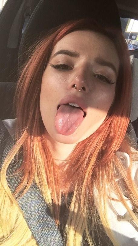 15P Bella Thorne hot bitch tongue