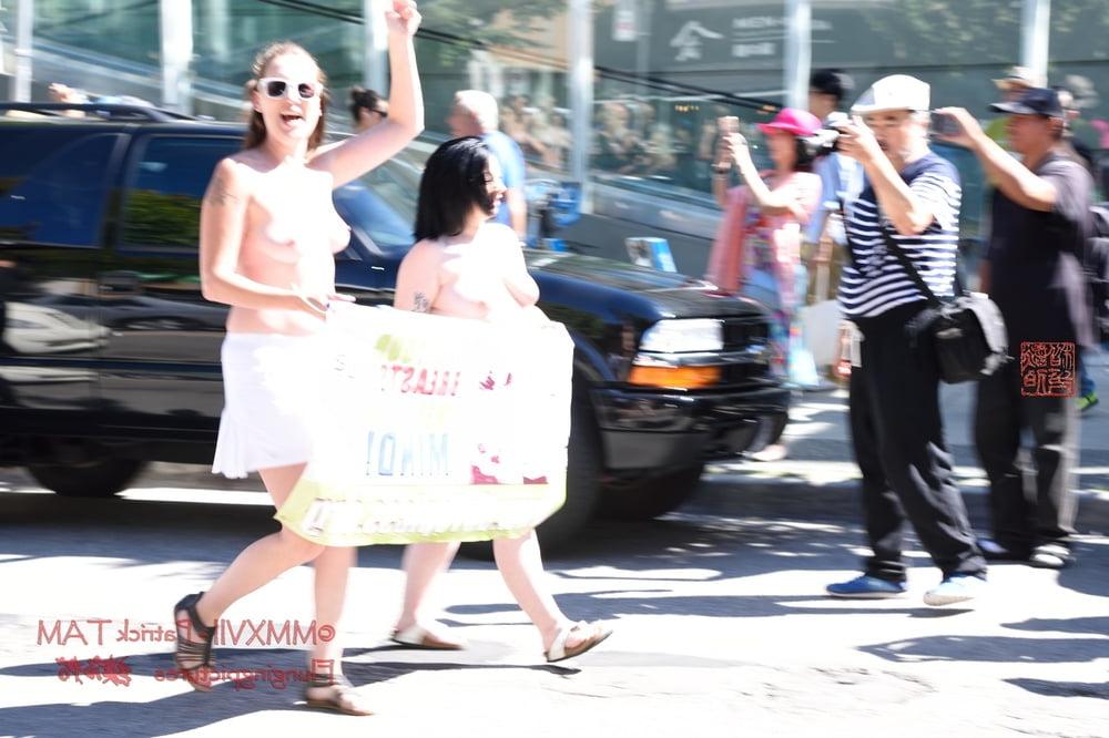 25P 2017 Topless Protests Vancouver BC