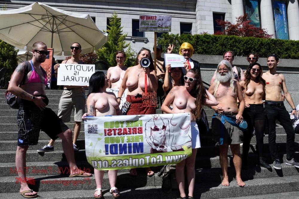 25P 2017 Topless Protests Vancouver BC