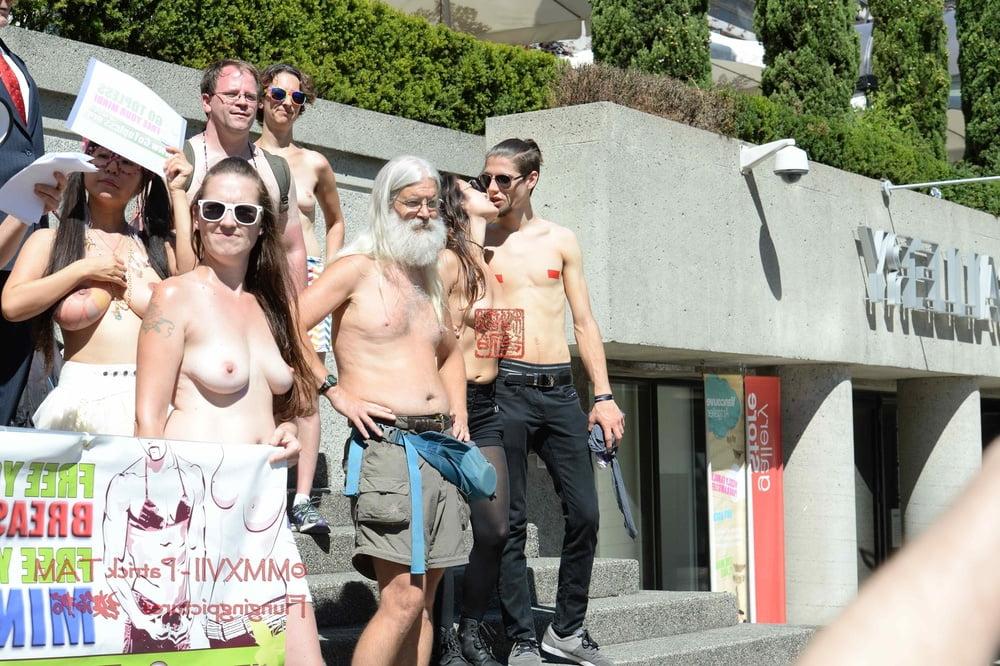 25P 2017 Topless Protests Vancouver BC