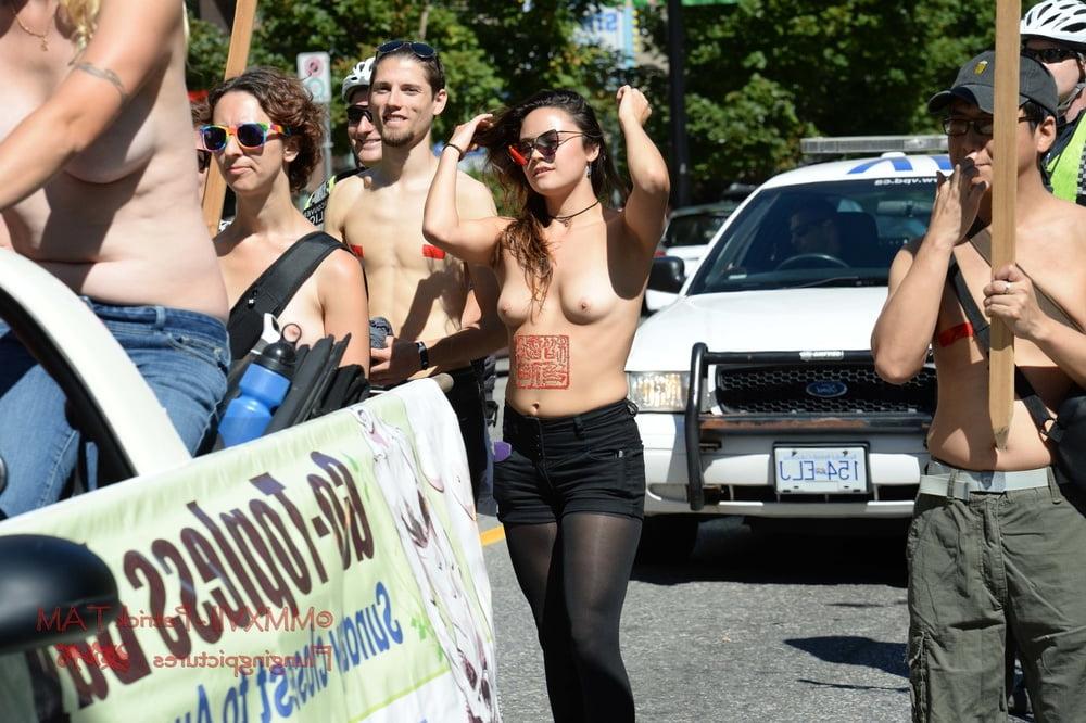 25P 2017 Topless Protests Vancouver BC