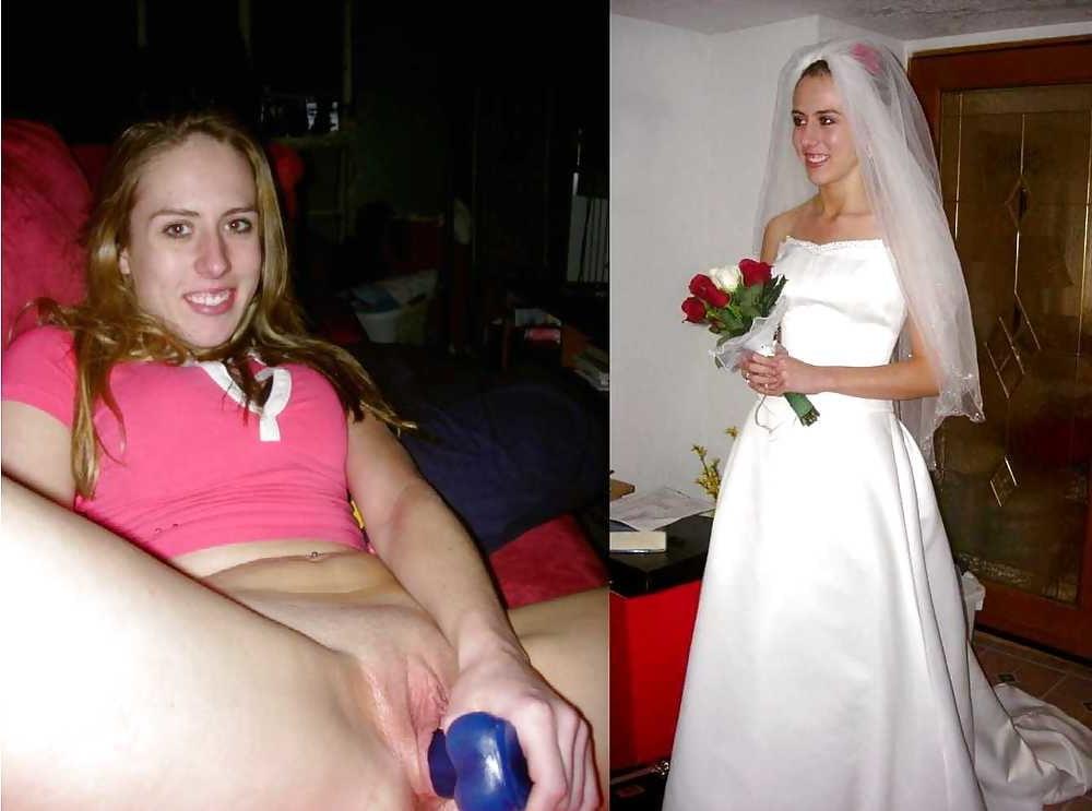 21P THE BEST Bride sluts dressed and undressed