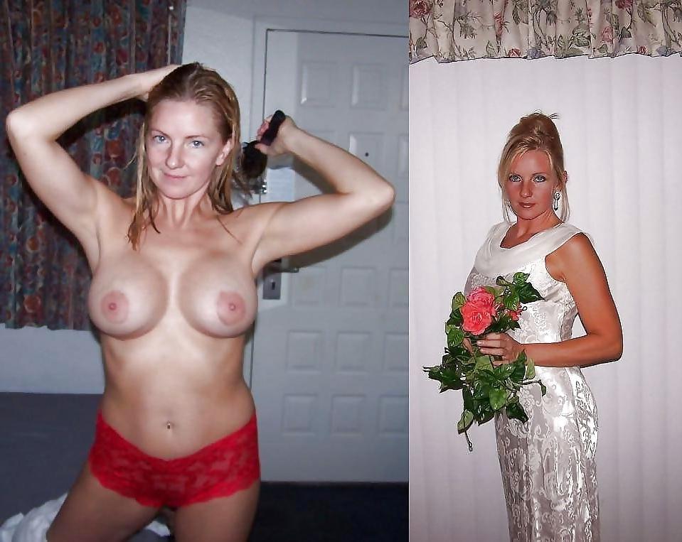 21P THE BEST Bride sluts dressed and undressed