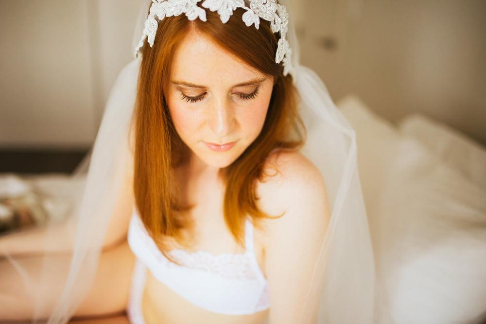 11P Redhead Bride Boudoir