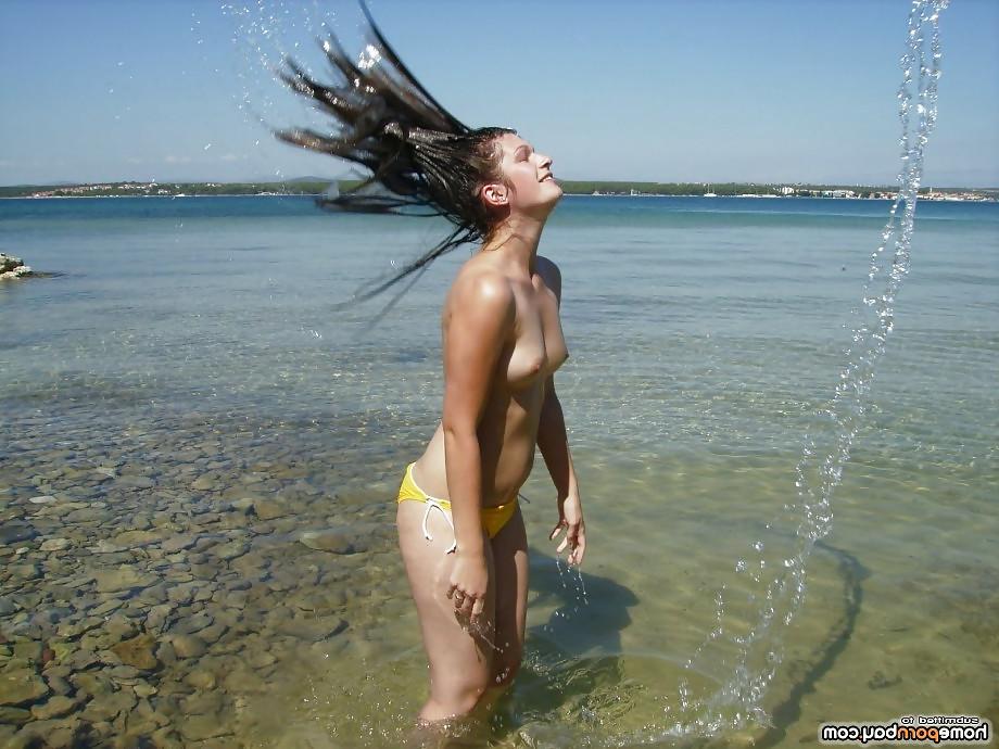 24P Topless chicks teasing