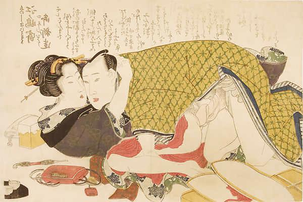 9P Japanese Shunga Art 8 - Keisai Eisen