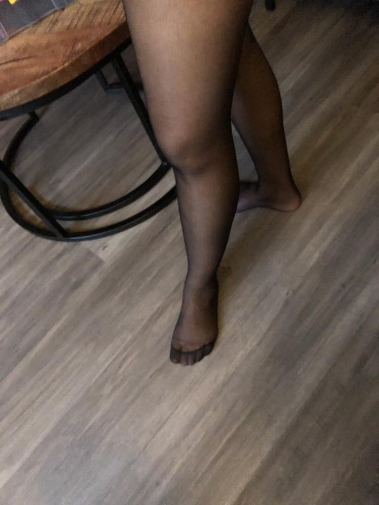 9P Feet in black stockings