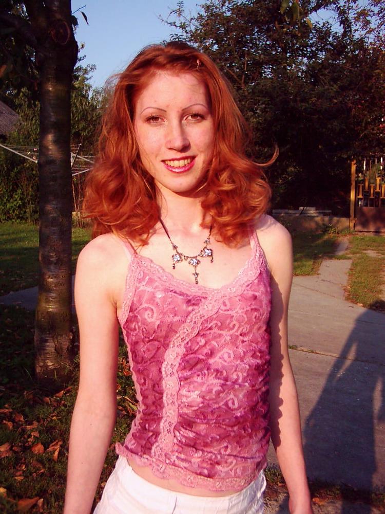 25P Skinny redhead mature bitch showing her pussy for everyone