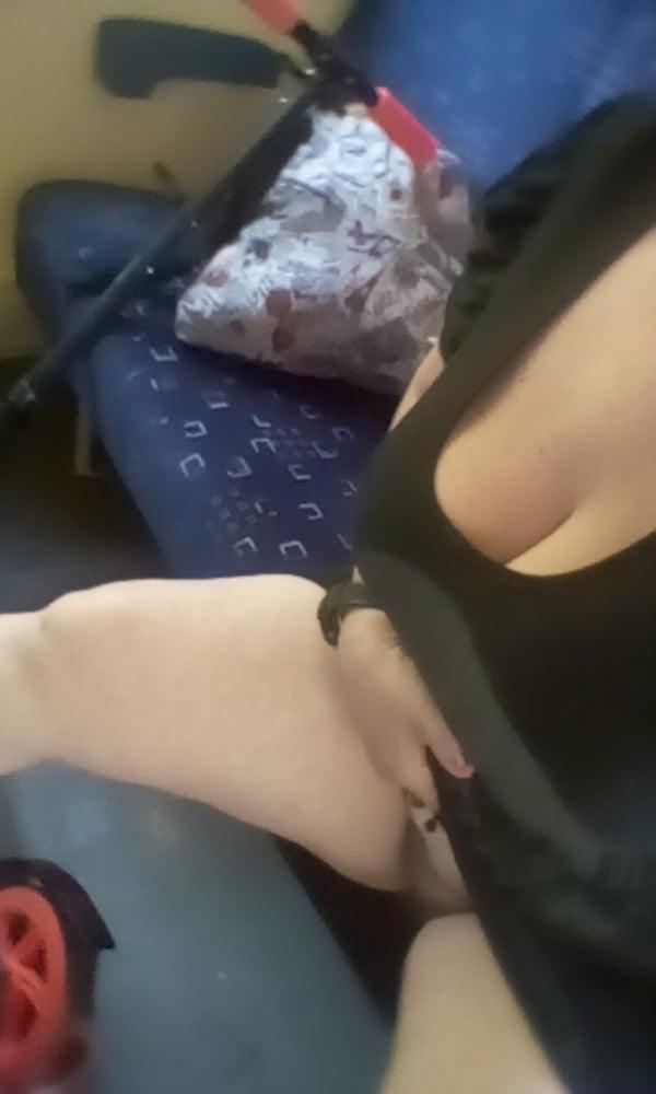 7P Exhibitionism women for the train