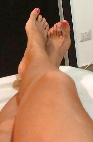 25P feet, toes and soles of Webslut Marcela Rodriguez