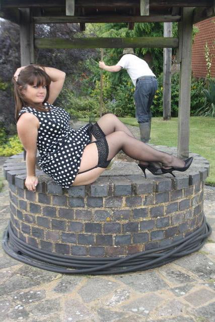 25P chubby by the well