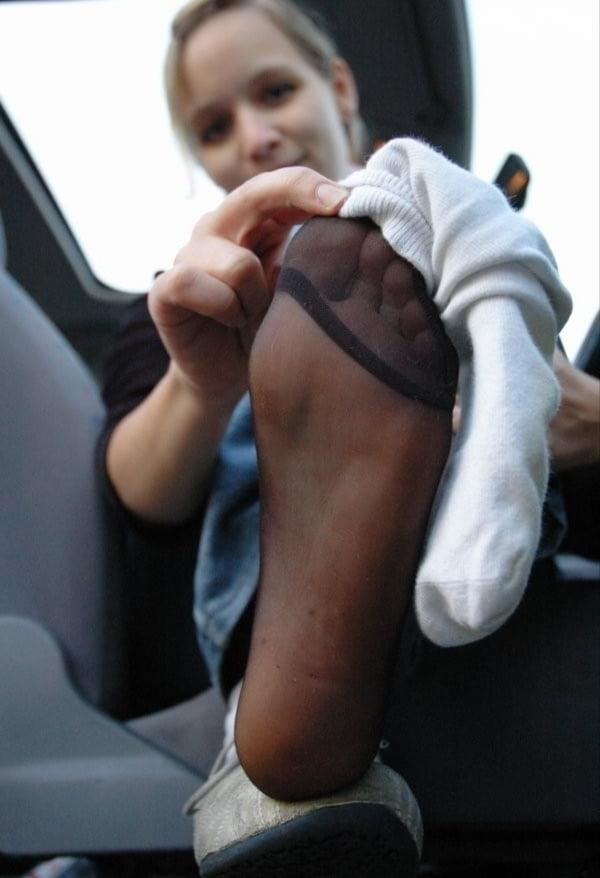 25P German Blonde Socks &amp; Feet