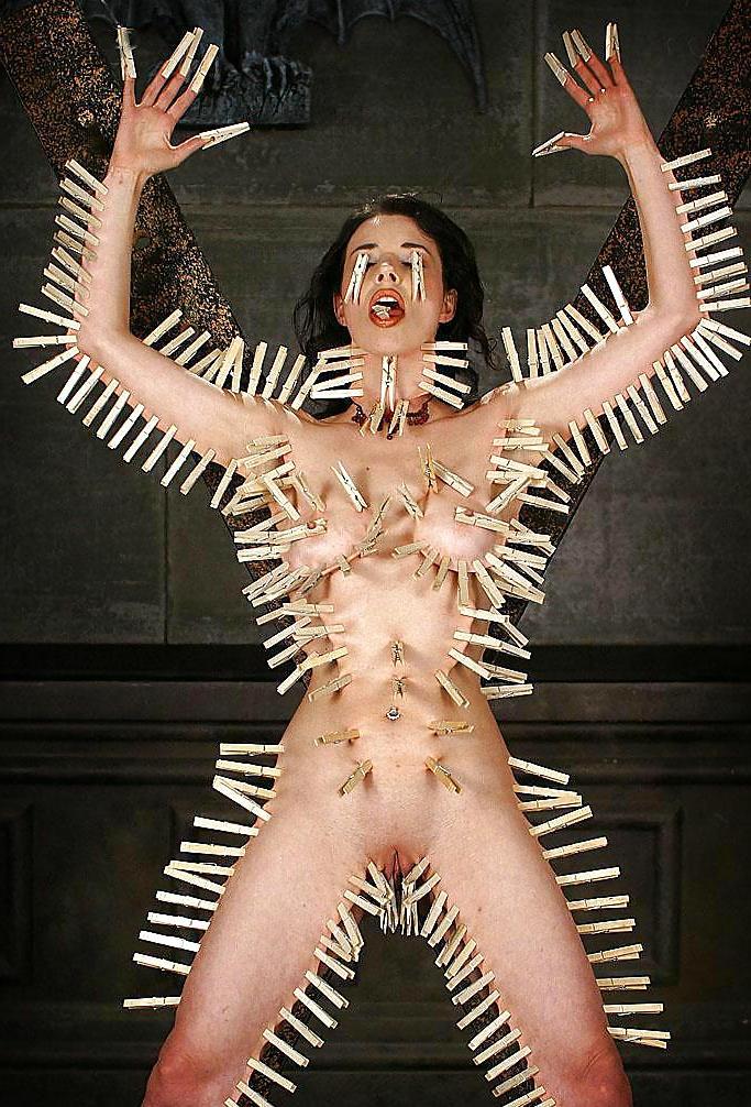 22P Clothespin art, a gift to my devoted slave