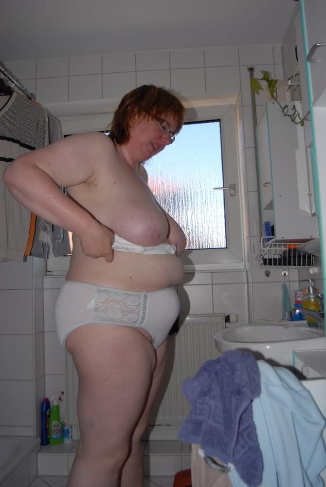 21P 753 - bbw fat chubby mature dirty panties - fett mollig reif
