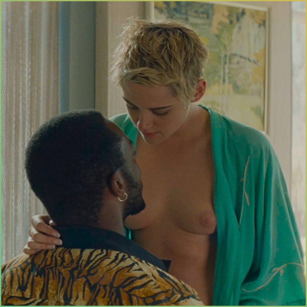 16P Kristen Stewart topless in Seberg (2019)