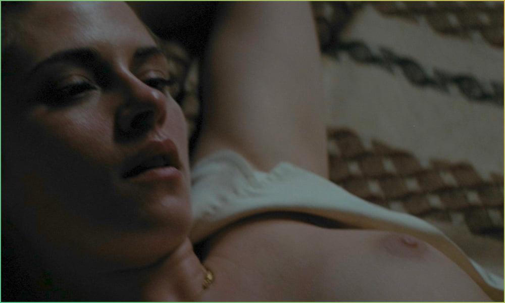 16P Kristen Stewart topless in Seberg (2019)