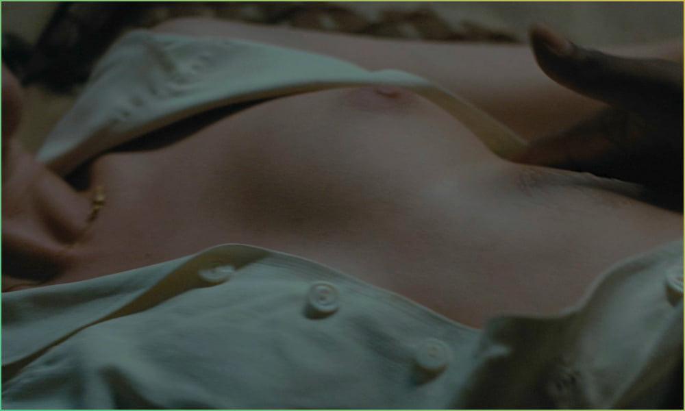 16P Kristen Stewart topless in Seberg (2019)