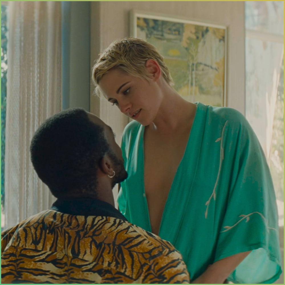 16P Kristen Stewart topless in Seberg (2019)