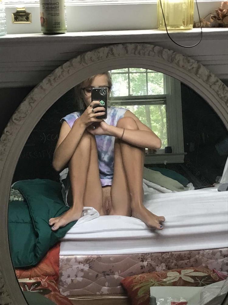 12P Cute blonde with glasses