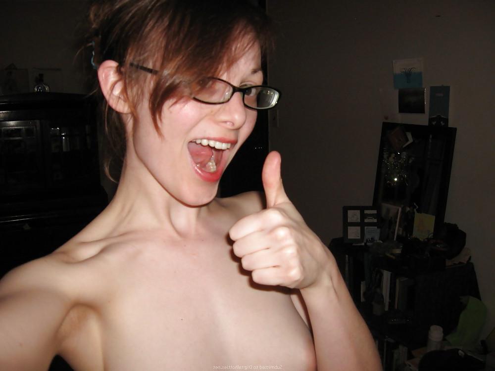 25P Cute girl in glasses..