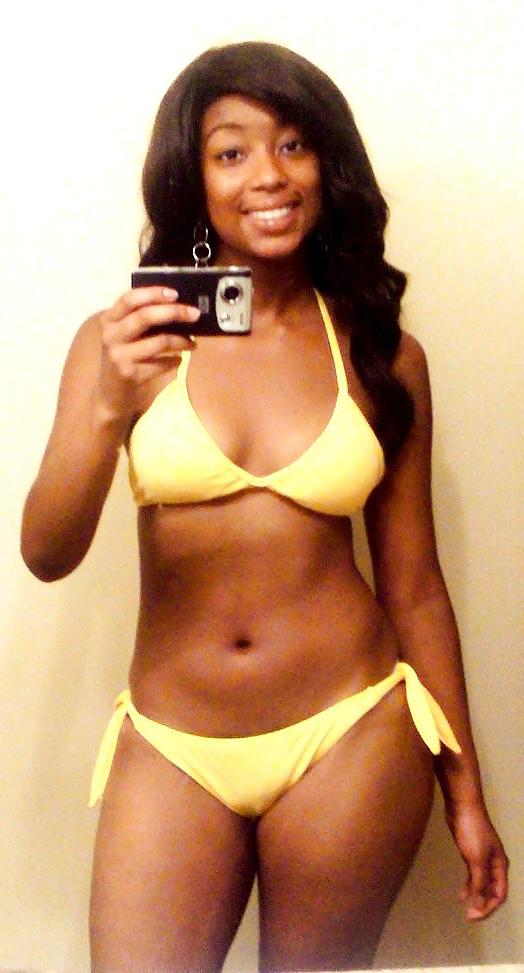 17P Cute Ebony College Gals Vol. III