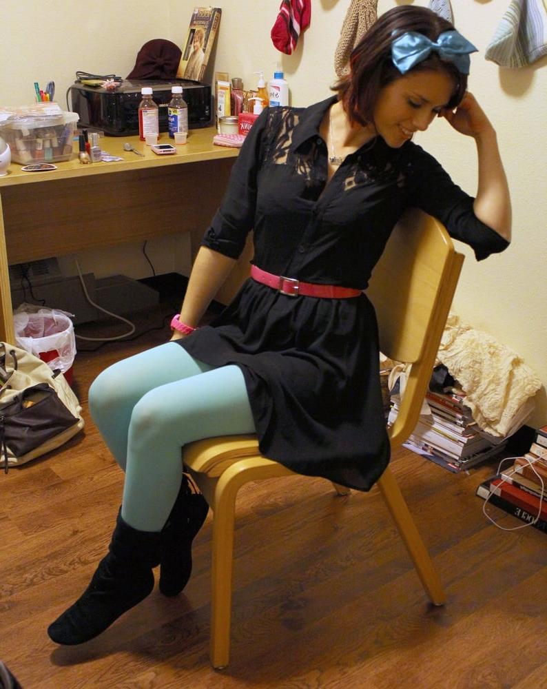 24P Cute Pantyhose Fashionista USA Part 1