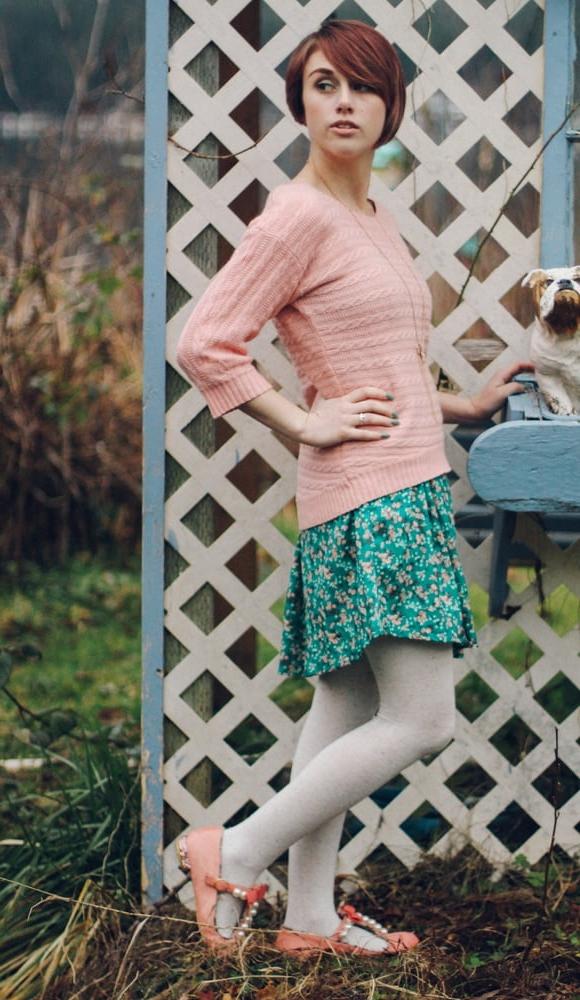 24P Cute Pantyhose Fashionista USA Part 1