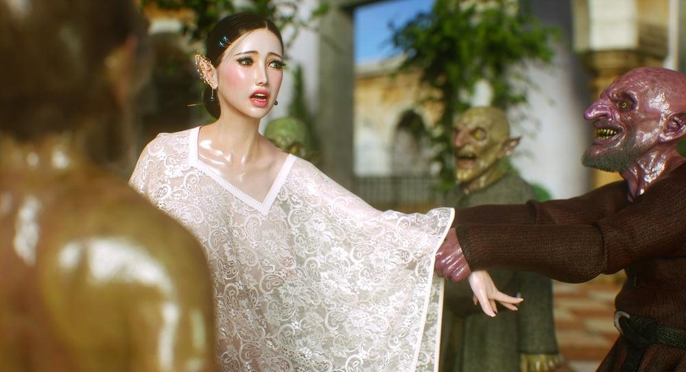 25P Elf Slave 5: Goblin Bride