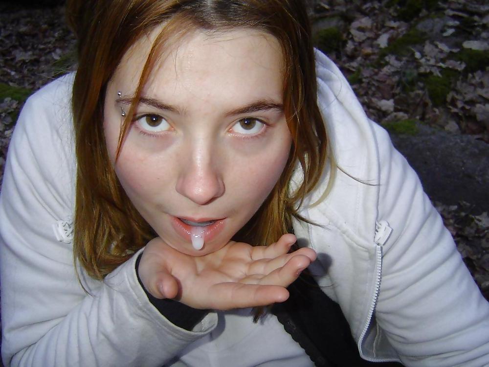 25P CHUBBY TEEN SWALLOW CUM