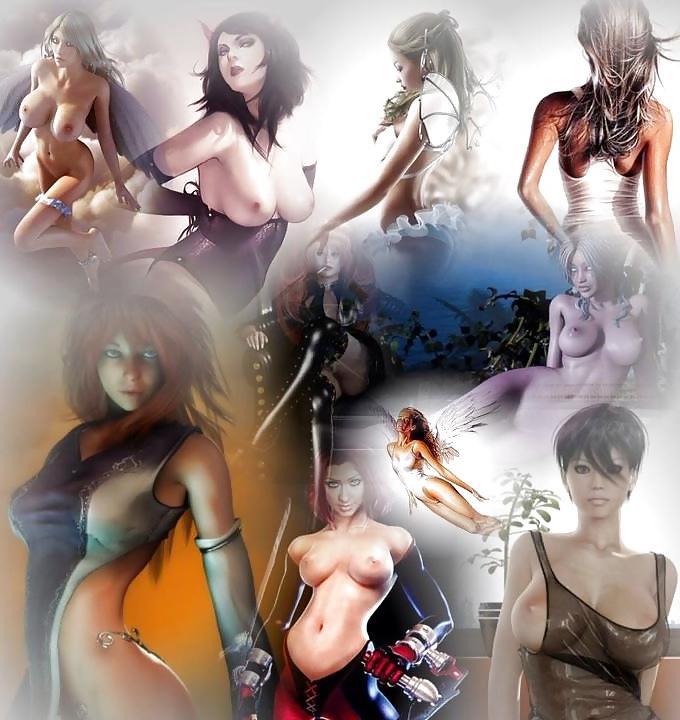 9P Collage Art babes and bootys sexy gorgeous women