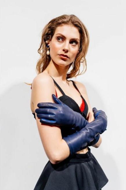 11P Blue Leather Gloves 3 - by Redbull18