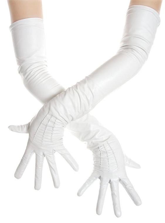 17P White Leather Gloves 3 - by Redbull18