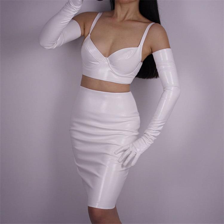 17P White Leather Gloves 3 - by Redbull18