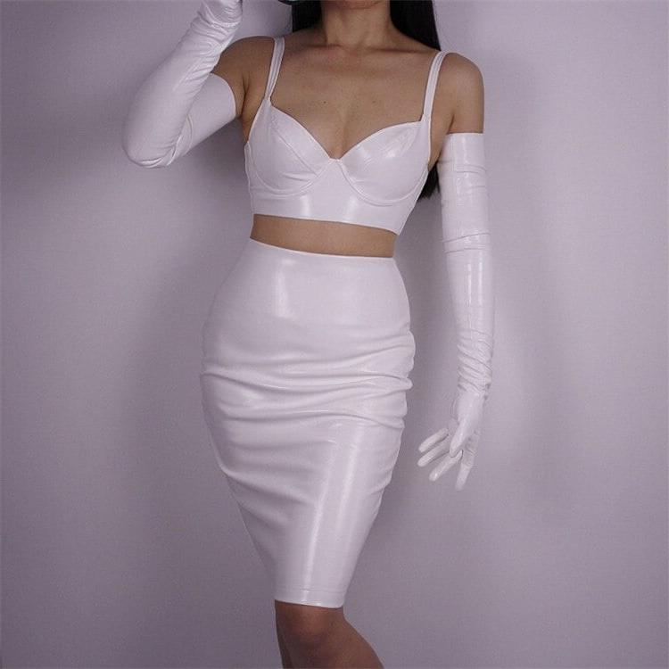 17P White Leather Gloves 3 - by Redbull18